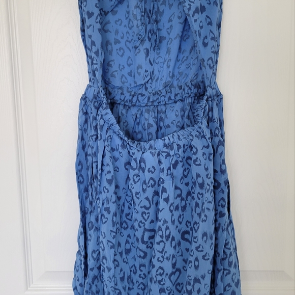 Blue  Summer Dress Size 4 - Picture 4 of 5